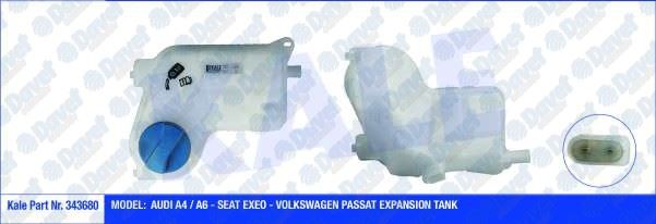 KALE 343680 Radyator Ek Genlesme Su Deposu Vw Passat 1.6-1.8-1.9 Tdi-2.8 V6-Passat Variant 1.6-1.9tdi (Kapakli)